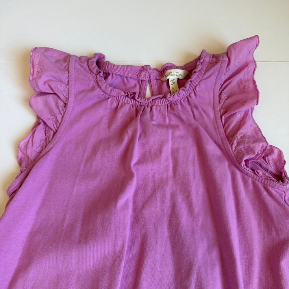Matilda Jane Stella Eyelet & Ruffle Dress Enchanted Garden Girls 10 - Picture 3 of 7